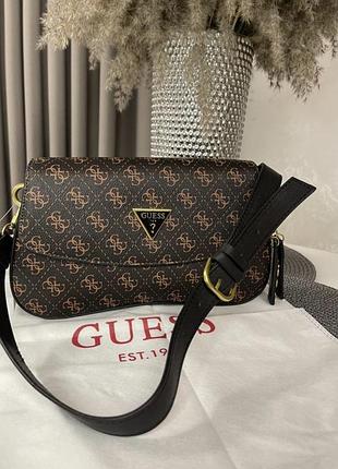 Сумка сумочка гес guess женская через плечо тренд багет мода стиль