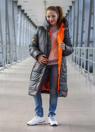 Зимняя куртка пуховик для девочки1 фото