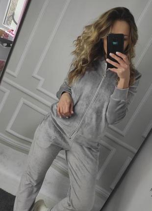 Шикарний велюровий спортивний костюм