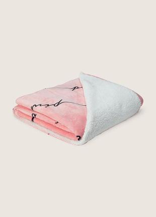 Плед victorias secret cozy-plush blanket. оригінал1 фото