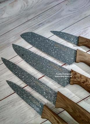 Набір 6 кухонних ножів на підставці4 фото