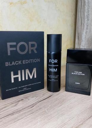 Духи zara for him black