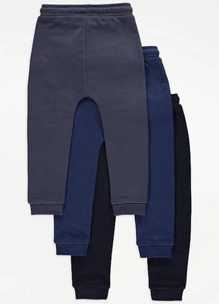 Спортивні штани george 1-1,5 роки. утеплені на флісі фліс байка байці з начосом начісом теплі штанці спортивки джогери джоггери 12-18 міс5 фото