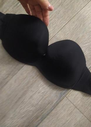 30d,65д,wonderbra ultimate strapless bra, гладкий бесшовный бюстгальтер балконет без бретель4 фото