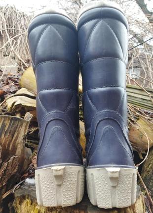 25 см - зимние сапоги резиновые утеплённые со съёмным вкладышем