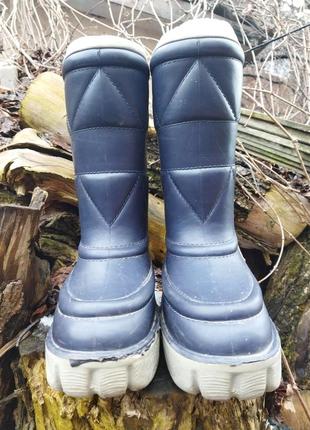 25 см - зимние сапоги резиновые утеплённые со съёмным вкладышем