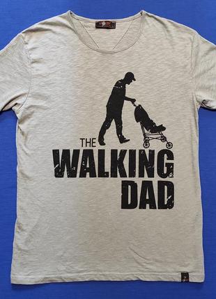 Футболка walking dad ходячий папа типа walking dead ходячие мертвецы1 фото