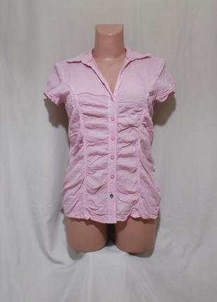 Блуза розовая слим 'tom tailor' 42-44р1 фото