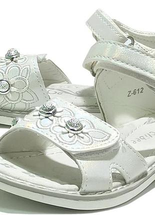 Босоножки сандали 612 летняя обувь для девочки clibee клиби р.26,271 фото