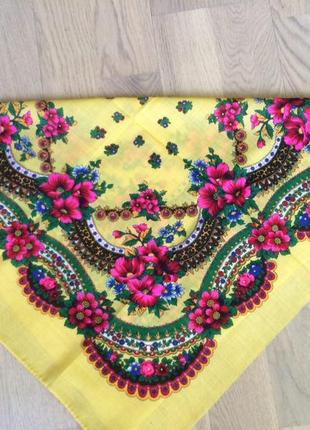 Хустка в національному стилі часів срср/ вінтаж/ етно стиль/‼️нюанси‼️