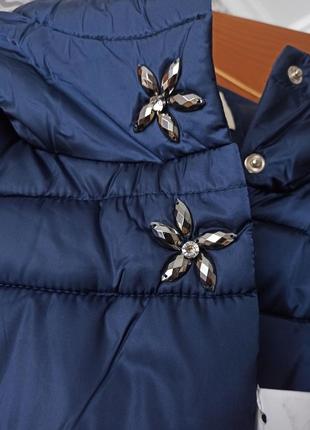 Євро зима / демісезонна довга жіноча куртка / пальто з капюшоном8 фото