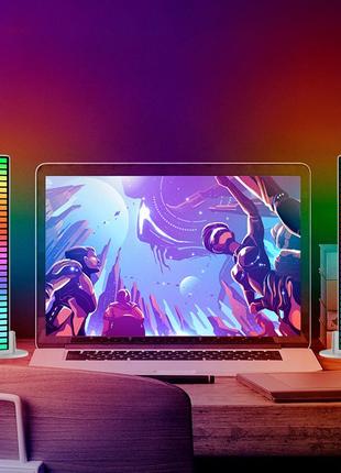 Освещение, активируемое звуком, 32-битная световая панель управления звуком rgb,...