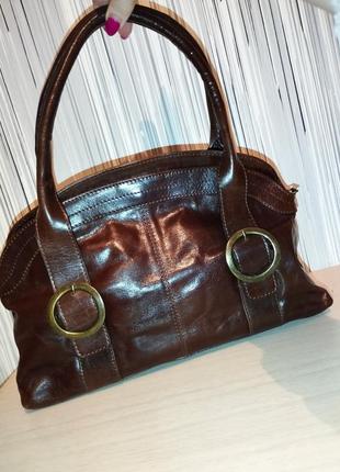 Вінтажна шкіряна сумочка тоут