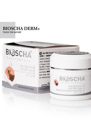 Інтенсивно зволожуючий крем bioscha derm plus з козиним молоком