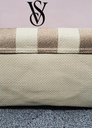 Victoria´s victorias secret виктория сикрет косметичка сумка стильный клатч straw clutch9 фото