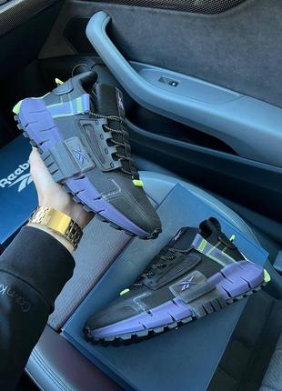 🔥чоловічі кросівки reebok zig kinetica edge black purple
