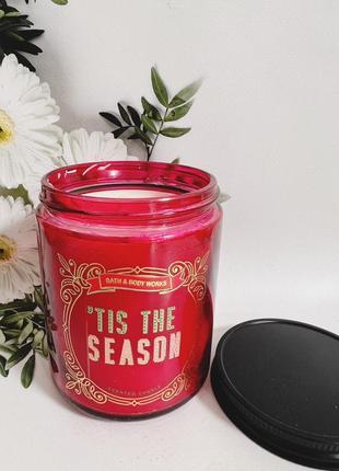 Свічка tis the season від bath and body works2 фото