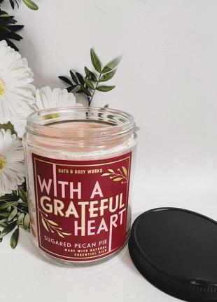 Свічка with a grateful heart від bath and body works2 фото