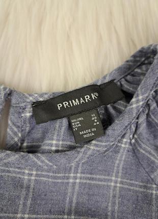 Брендовое стильное хлопковое ярусное платье primark💙🤍7 фото