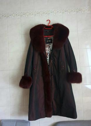 Довга зимова куртка пуховик пальто3 фото