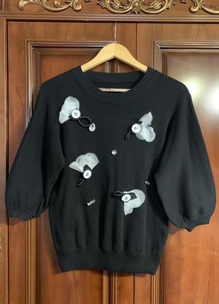 Светр трикотажний з оздобленням новий