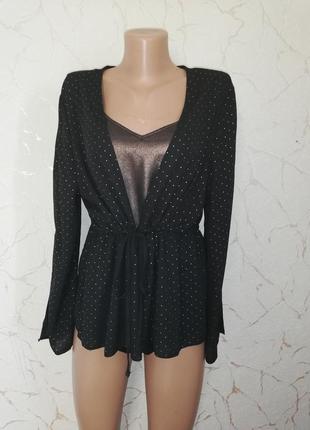 Блуза в золоту крапочку