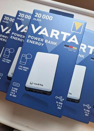 Повербанк varta (варта) 20000 мач (mah), power bank оригинал германия павербанк4 фото