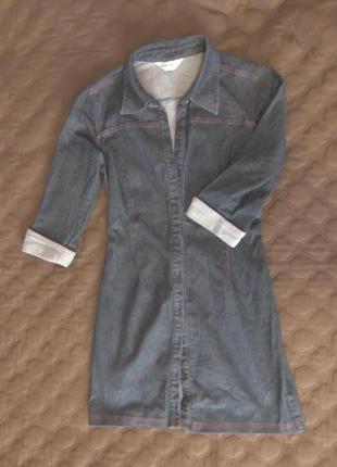 Коротка джинсова сукня / туніка2 фото