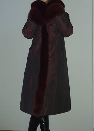 Зимова довга куртка пуховик пальто3 фото