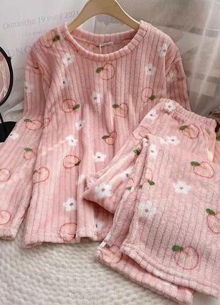 545 грн❤️жіноча м’яка плюшева піжама