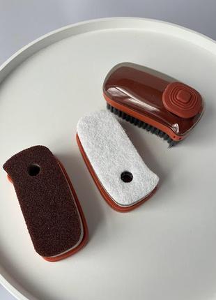 Универсальная чистящая щетка для посуды hydraulic cleaning brush 3 в 11 фото