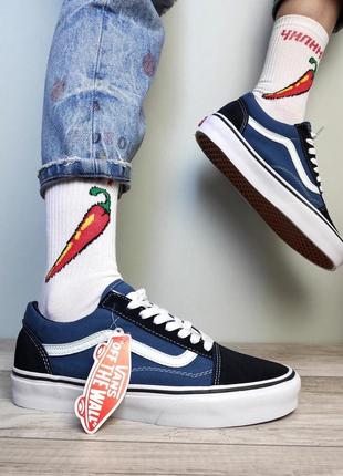 Женские кеды vans old school blue