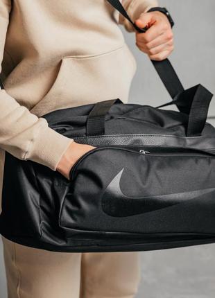 Дорожная сумка nike Skull черная  спортивная женская / мужская5 фото