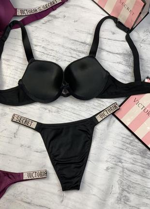 Комплект женского нижнего белья victoria`s secret со стразами  - распродажа !!!3 фото