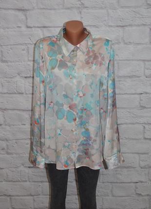 Блуза сатинова вільного крою "artigiano"