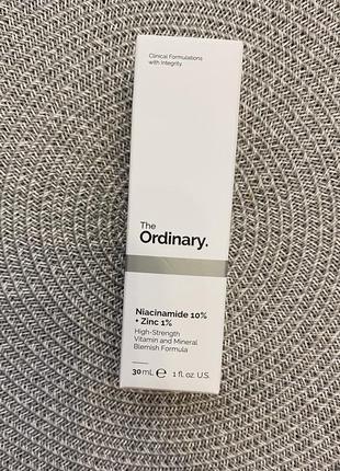 Сироватка для обличчя з ніацинамідом the ordinary niacinamide 10% + zinc 1%1 фото