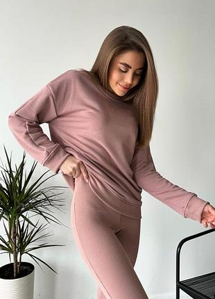 Костюм з лосінами не кошлатиться трьохнитка петля3 фото