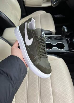 Чоловічі шкіряні кеди nike 🔥люкс якість 🔥