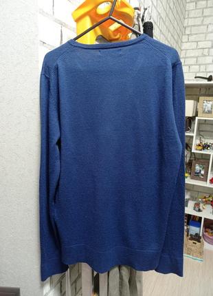 Тонкий базовый свитер, джемпер, пуловер из шерсти7 фото