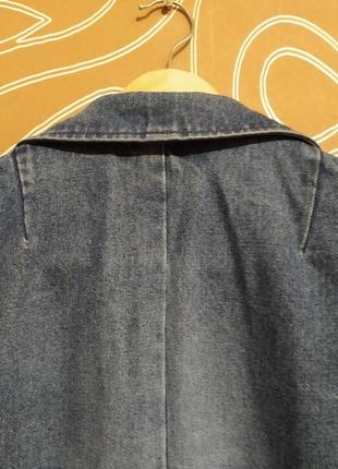 Джинсовый женский ретро пиджак duty free размер 344 фото