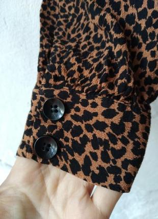 Женская рубашка блуза в леопардовый принт от bershka  размер 282 фото