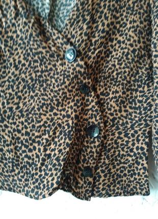 Женская рубашка блуза в леопардовый принт от bershka  размер 283 фото