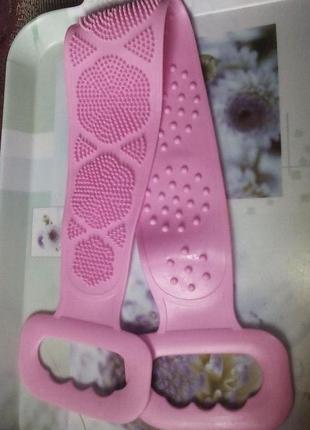 Двухсторонняя силиконовая мочалка массажер для тела