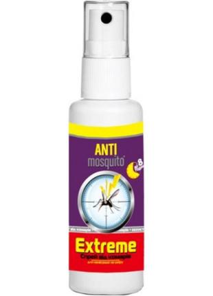 Спрей від комарів anti mosquitoto extreme 100мл (захисту 8 годин)