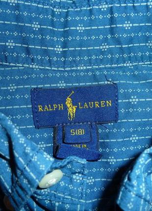 Рубашка ralph lauren ,оригинал,  на 8 лет 4