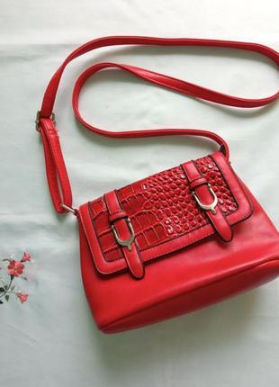 Жіноча сумка сумочка червона 📌 розпродаж