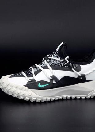 Nike acg mountain low gore-tex white black grey, кросівки чоловічі найк, кроссовки найк мужские