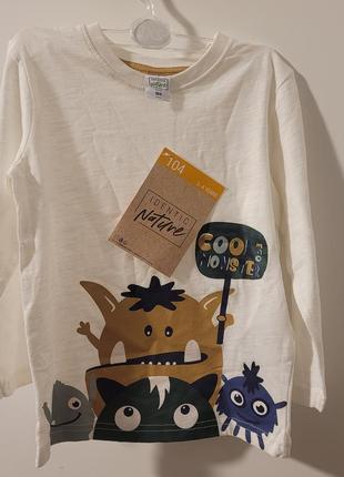 Дитяча футболка лонгслив з довгим рукавом
розмір 104