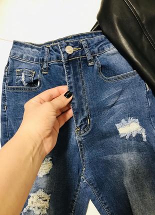 💙женские джинсы с высокой посадкой shein2 фото