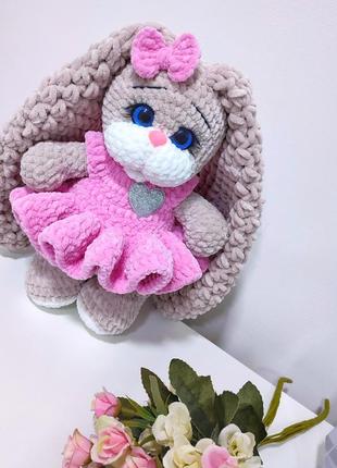 Зайчонок мягкая игрушка амигуруми
